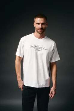 Hombre OOTO Camisetas>Camiseta gráfica lavada