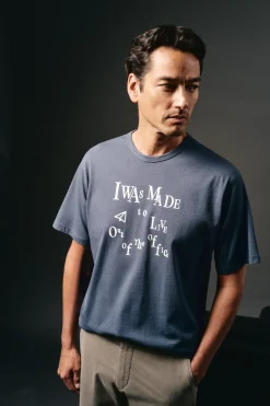 Hombre OOTO Camisetas>Camiseta gráfica lavada