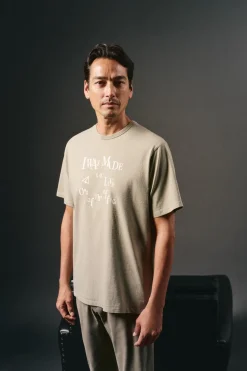 Hombre OOTO Camisetas>Camiseta gráfica lavada