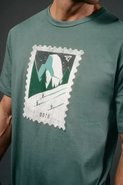 Hombre OOTO Camisetas>Camiseta gráfica lavada