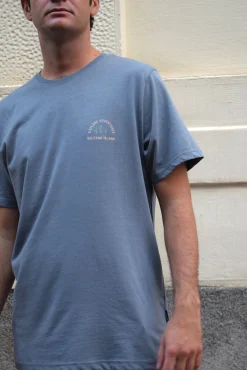 Hombre Cloking Camisetas>Camiseta Lavada Burdeos Fooders