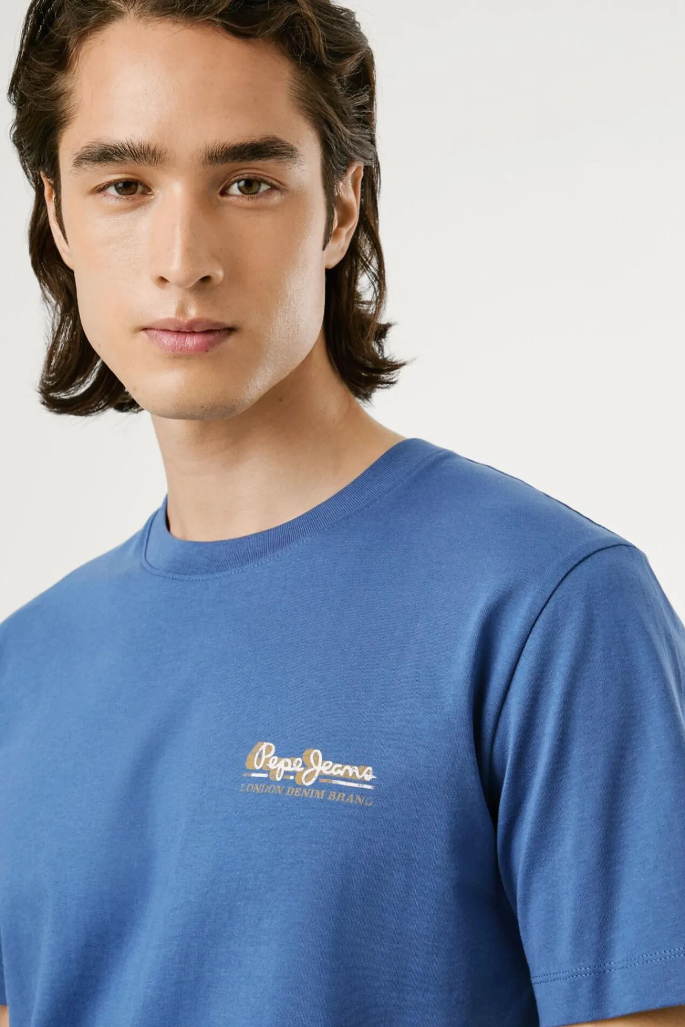 Hombre Pepe Jeans Camisetas>Camiseta Logo Estampado Fit Regular