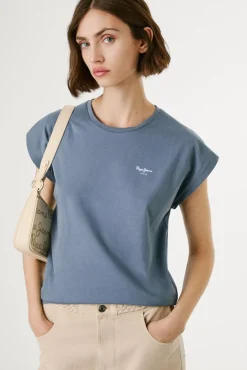 Mujer Pepe Jeans Camisetas>Camiseta Logo Estampado Fit Slim