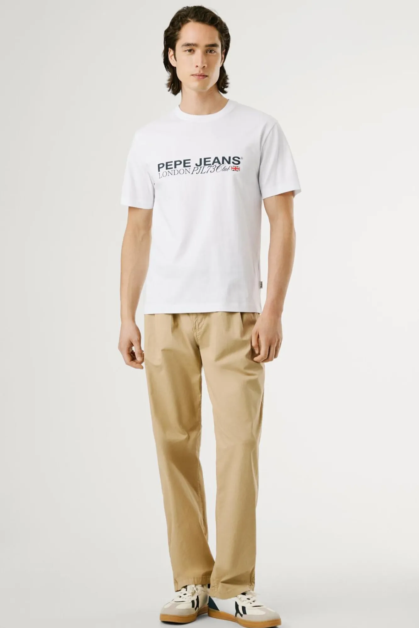 Hombre Pepe Jeans Camisetas>Camiseta Logo Estampado Fit Regular