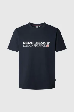 Hombre Pepe Jeans Camisetas>Camiseta Logo Estampado Fit Regular