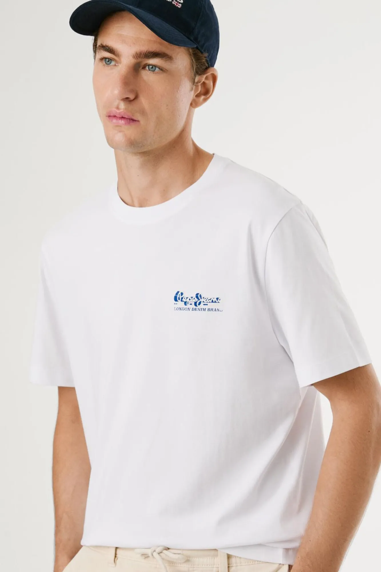 Hombre Pepe Jeans Camisetas>Camiseta Logo Estampado Fit Regular