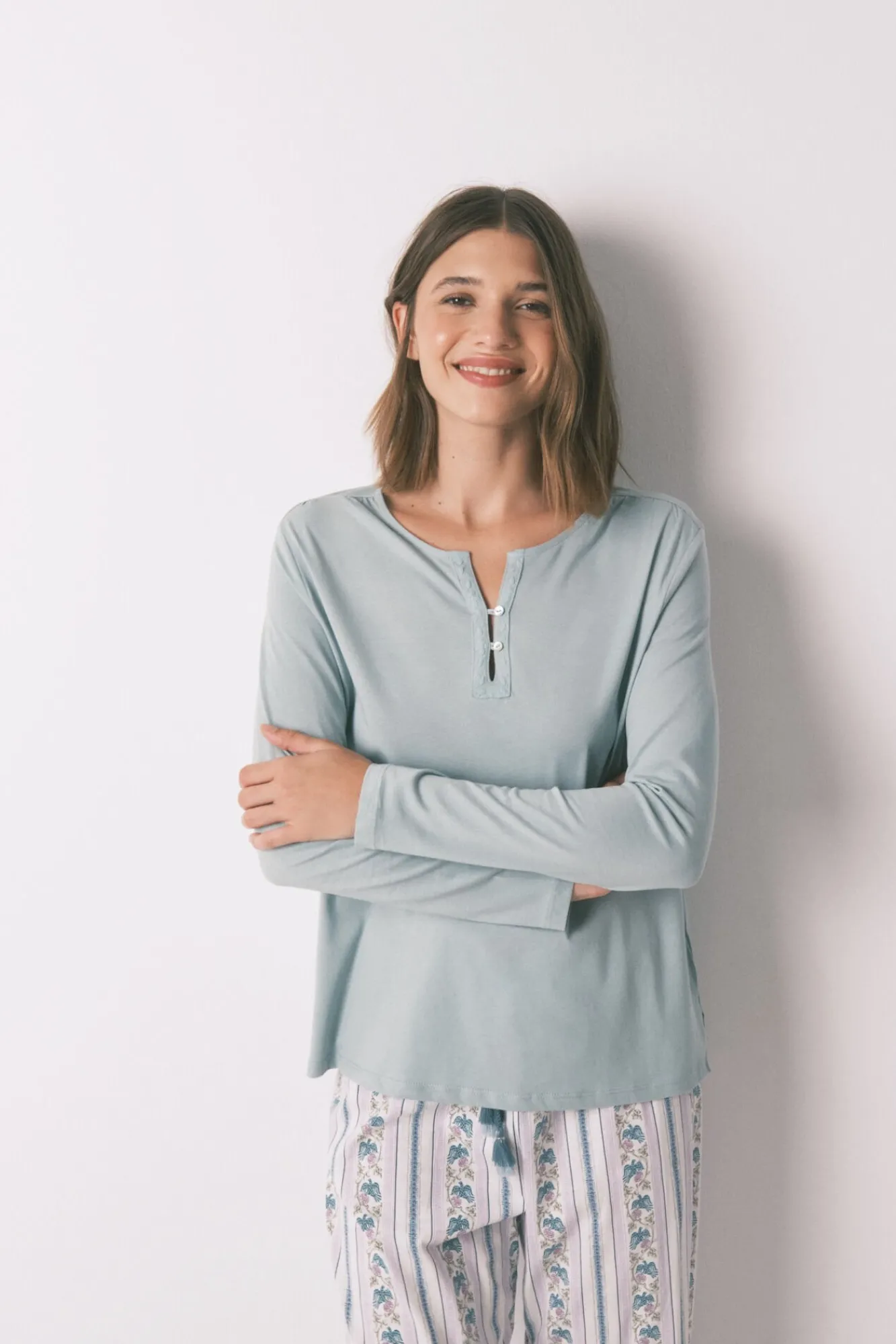 Mujer Women'secret Camisetas>Camiseta manga larga 100% algodón