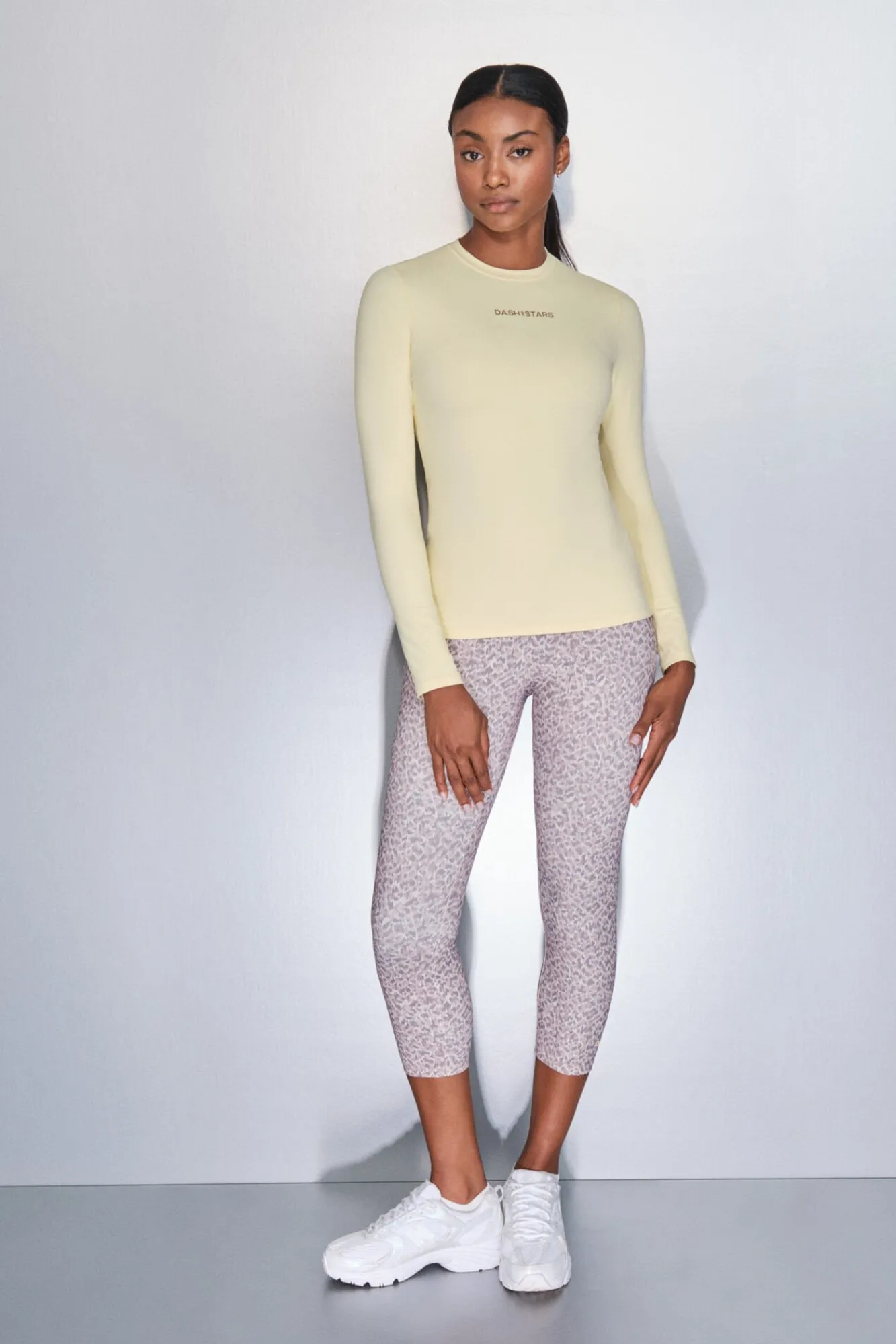 Mujer Dash and Stars Deporte|Camisetas>Camiseta manga larga amarillo