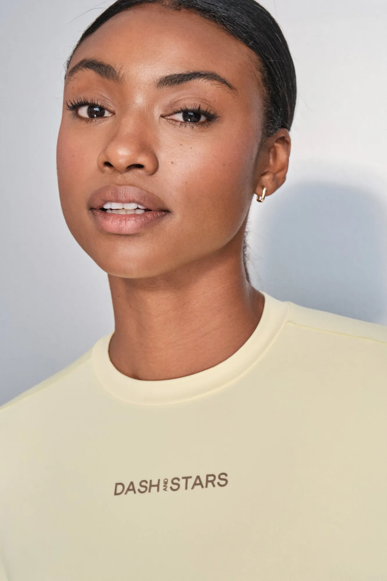 Mujer Dash and Stars Deporte|Camisetas>Camiseta manga larga amarillo