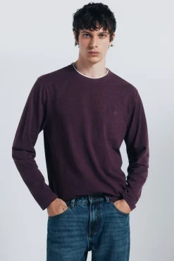 Hombre Springfield Camisetas>Camiseta manga larga doble melange