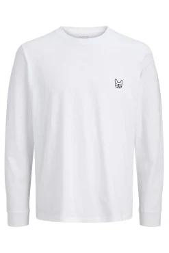 Hombre Jack & Jones Camisetas>Camiseta manga larga estampado perro