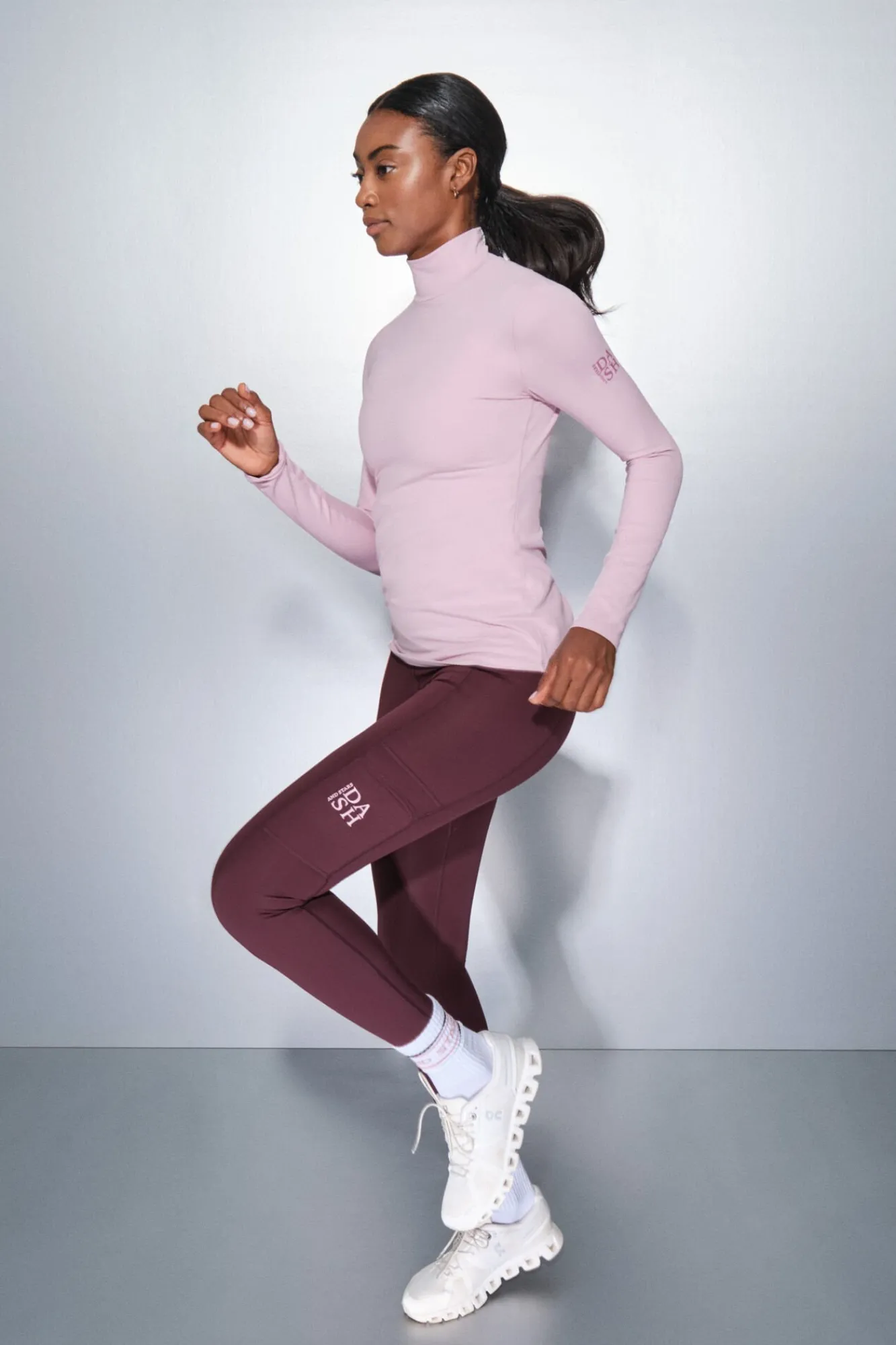 Mujer Dash and Stars Deporte|Camisetas>Camiseta manga larga chicle