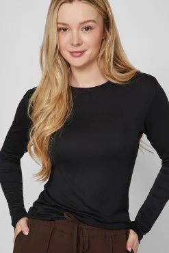 Mujer Vila Camisetas>Camiseta manga larga térmica