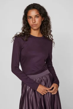 Mujer Vila Camisetas>Camiseta manga larga térmica