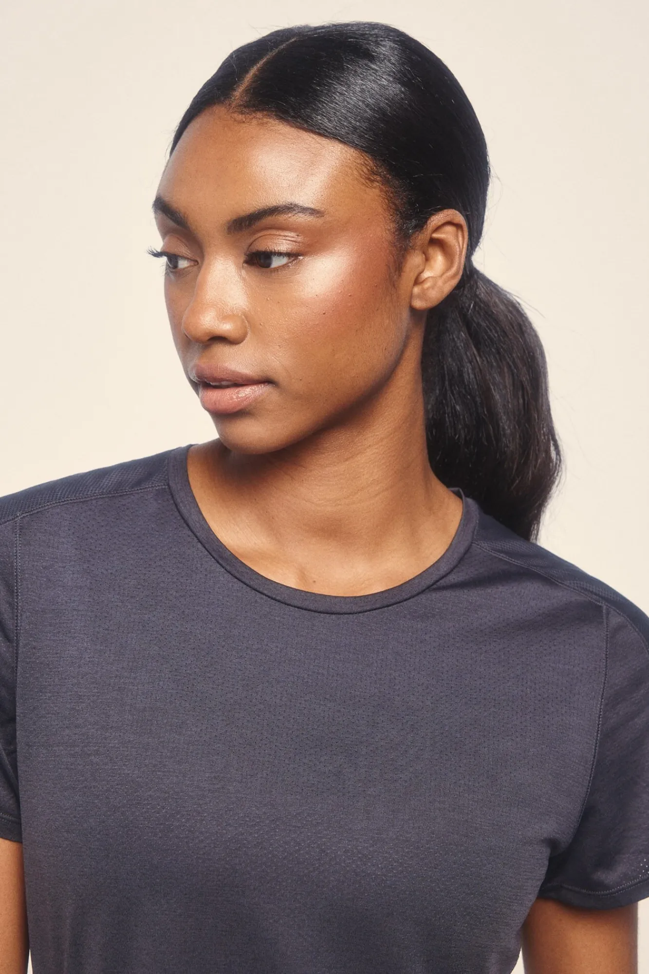 Mujer Dash and Stars Deporte|Camisetas>Camiseta negra ultraligera