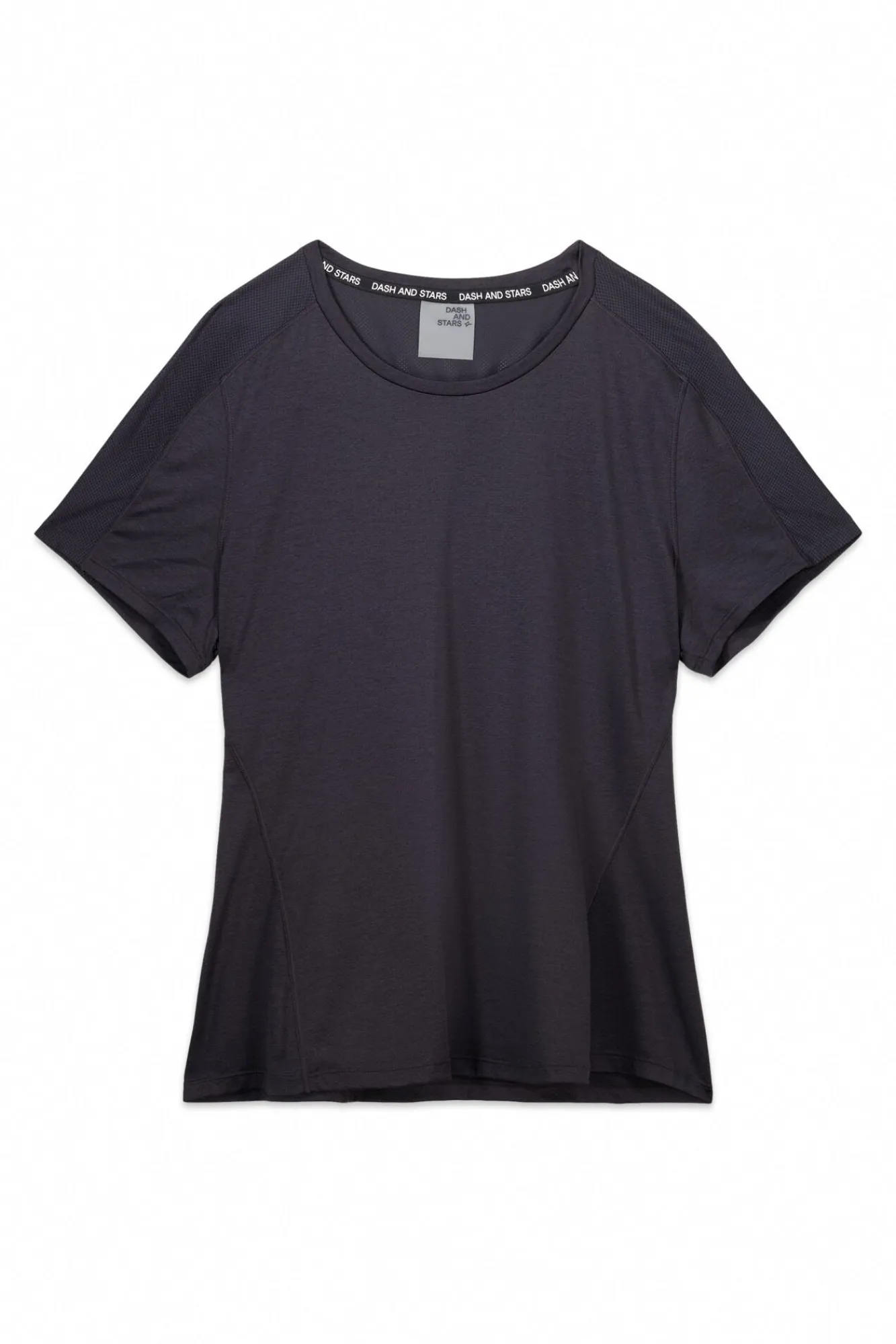 Mujer Dash and Stars Deporte|Camisetas>Camiseta negra ultraligera