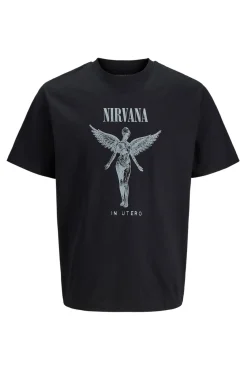 Hombre Jack & Jones Camisetas>Camiseta Nirvana