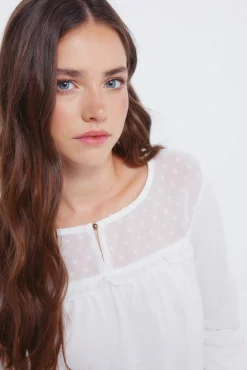 Mujer Springfield Camisetas>Camiseta plumetti volante