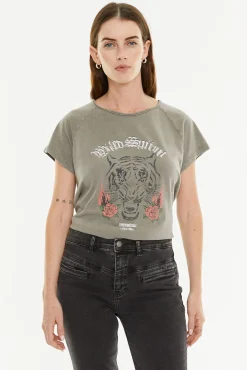 Mujer System Action Camisetas>Camiseta posicional tigre