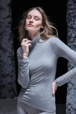 Mujer Gisela Camisetas>Camiseta termal cuello alto