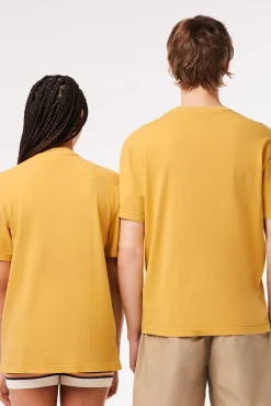 Hombre Lacoste Camisetas>Camiseta unisex de algodón natural teñido