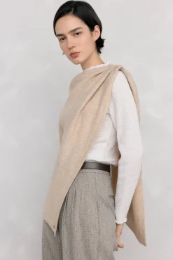 Mujer Pedro del Hierro Pañuelos Y Fulares>Capa asimetrica de punto