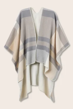 Mujer Vilanova Chaquetas>Capa Beige de Cuadros