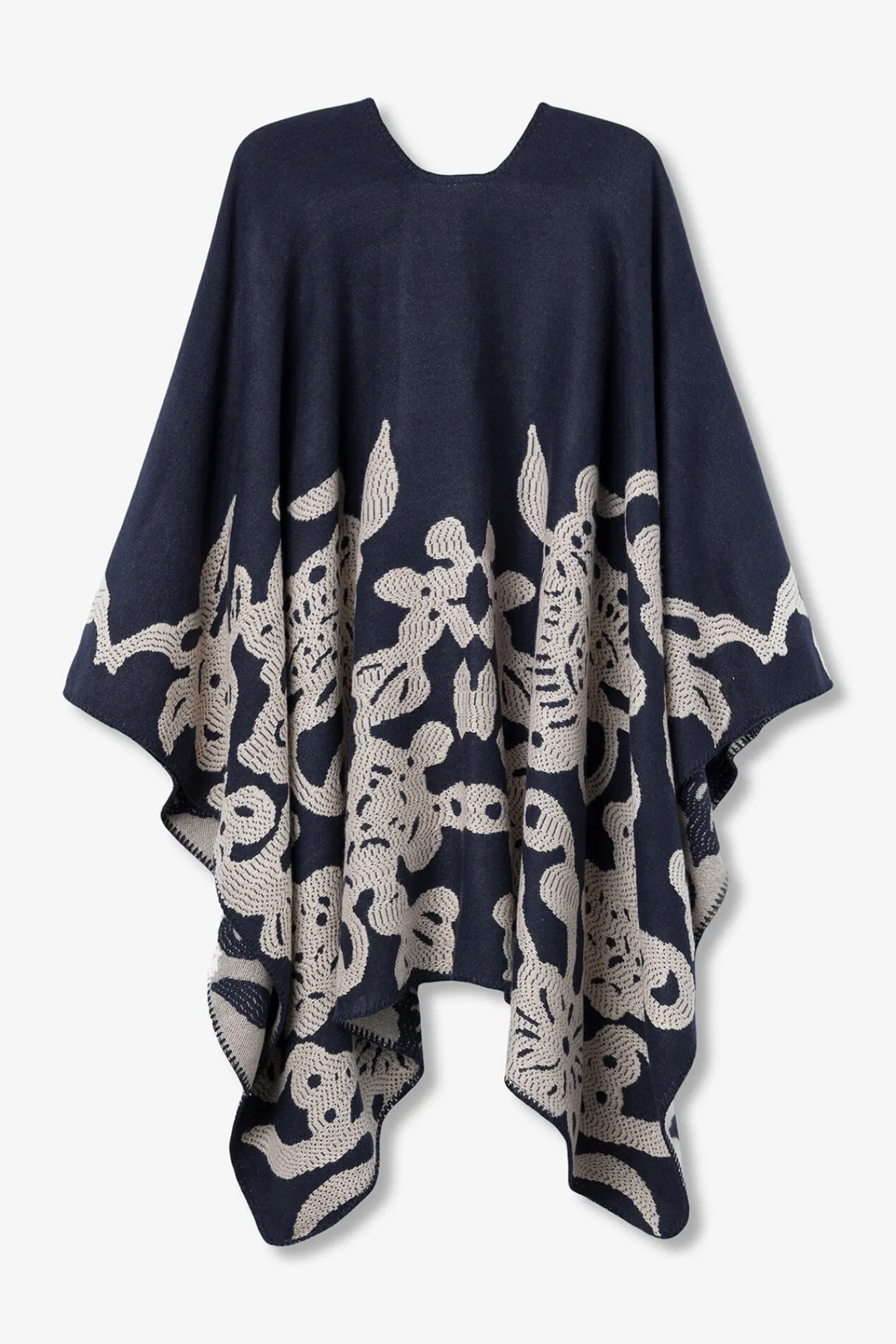 Mujer Vilanova Bufandas>Capa Bicolor Bordada