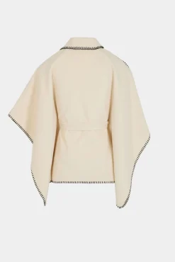 Mujer Morgan Chaquetas>Capa con cinturón