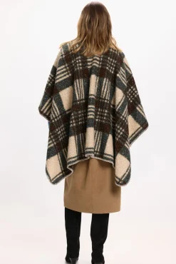 Mujer Vila Chaquetas>Capa poncho de cuadros