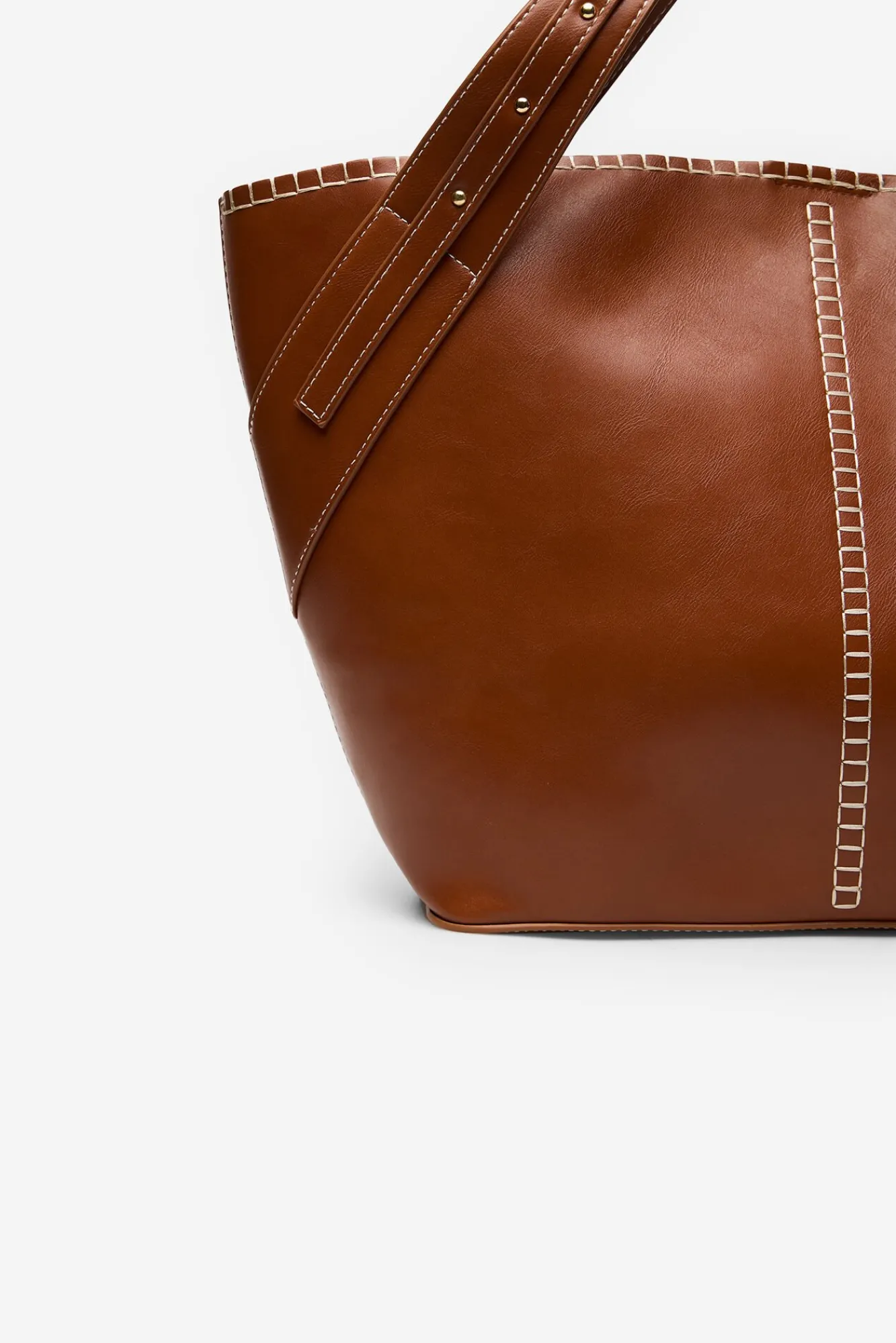 Mujer Cortefiel Bolsos>Capazo pespuntes