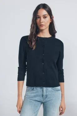 Mujer Springfield Jerséis>Cardigan botones cuello redondo viscosa