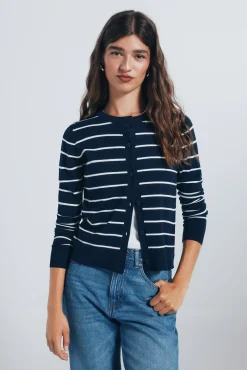 Mujer Springfield Jerséis>Cardigan botones cuello redondo viscosa