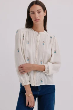 Mujer Hoss Intropia Blusas>Carine. Blusa bordada