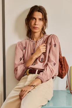 Mujer Hoss Intropia Blusas>Carine. Blusa bordada