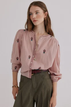 Mujer Hoss Intropia Blusas>Carine. Blusa bordada