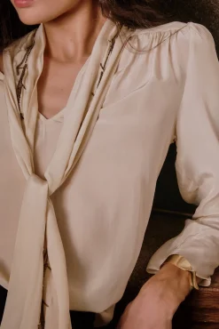 Mujer Hoss Intropia Blusas>Carrie. Blusa con lazada