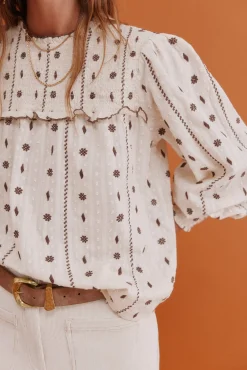 Mujer Hoss Intropia Blusas>Catalina. Blusa con canesú