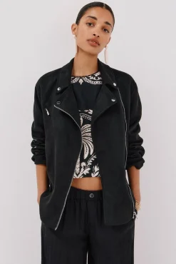 Mujer Cortefiel Chaquetas>Cazadora biker efecto ante