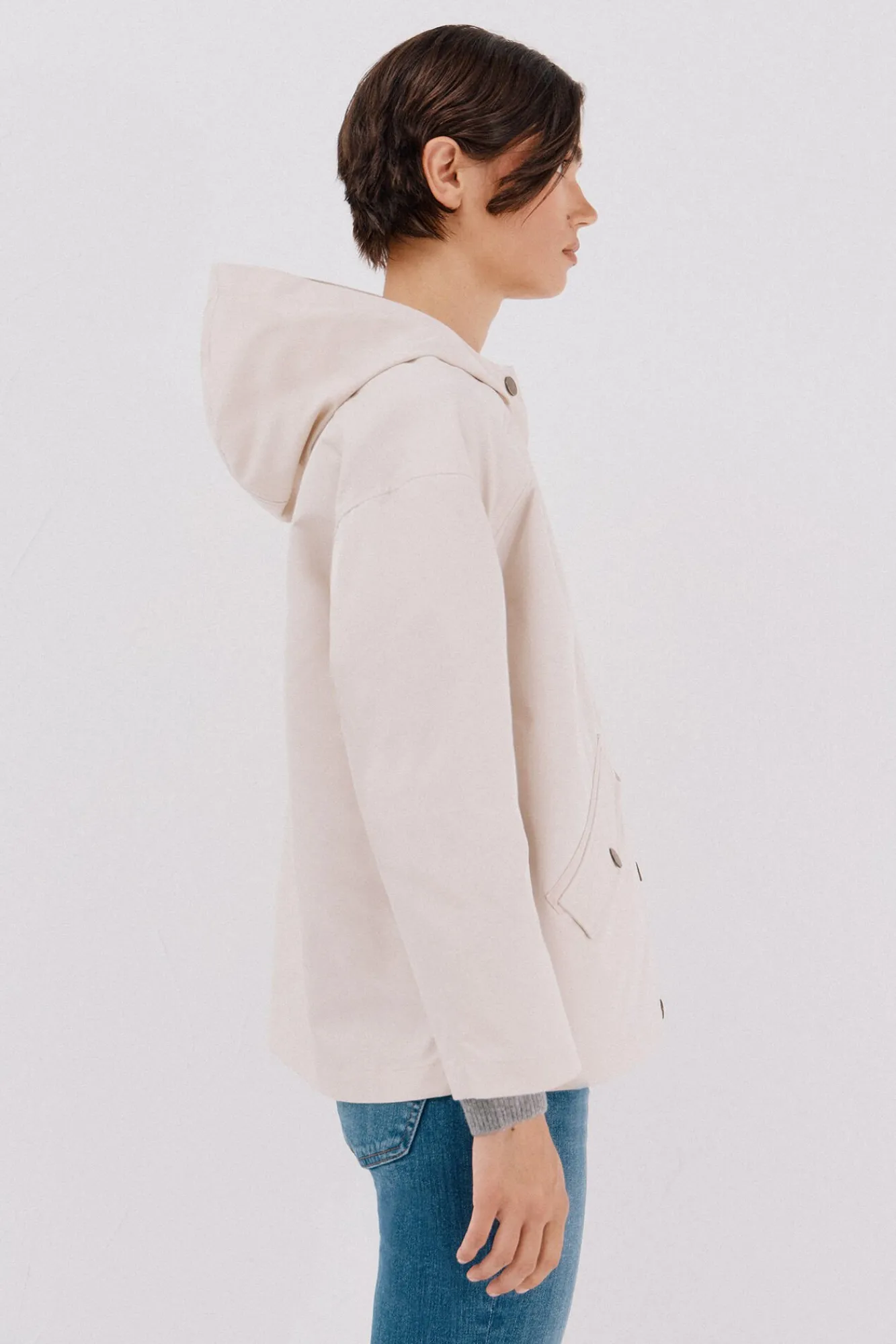 Mujer Cortefiel Chaquetas|Abrigos>Cazadora corta botones automáticos