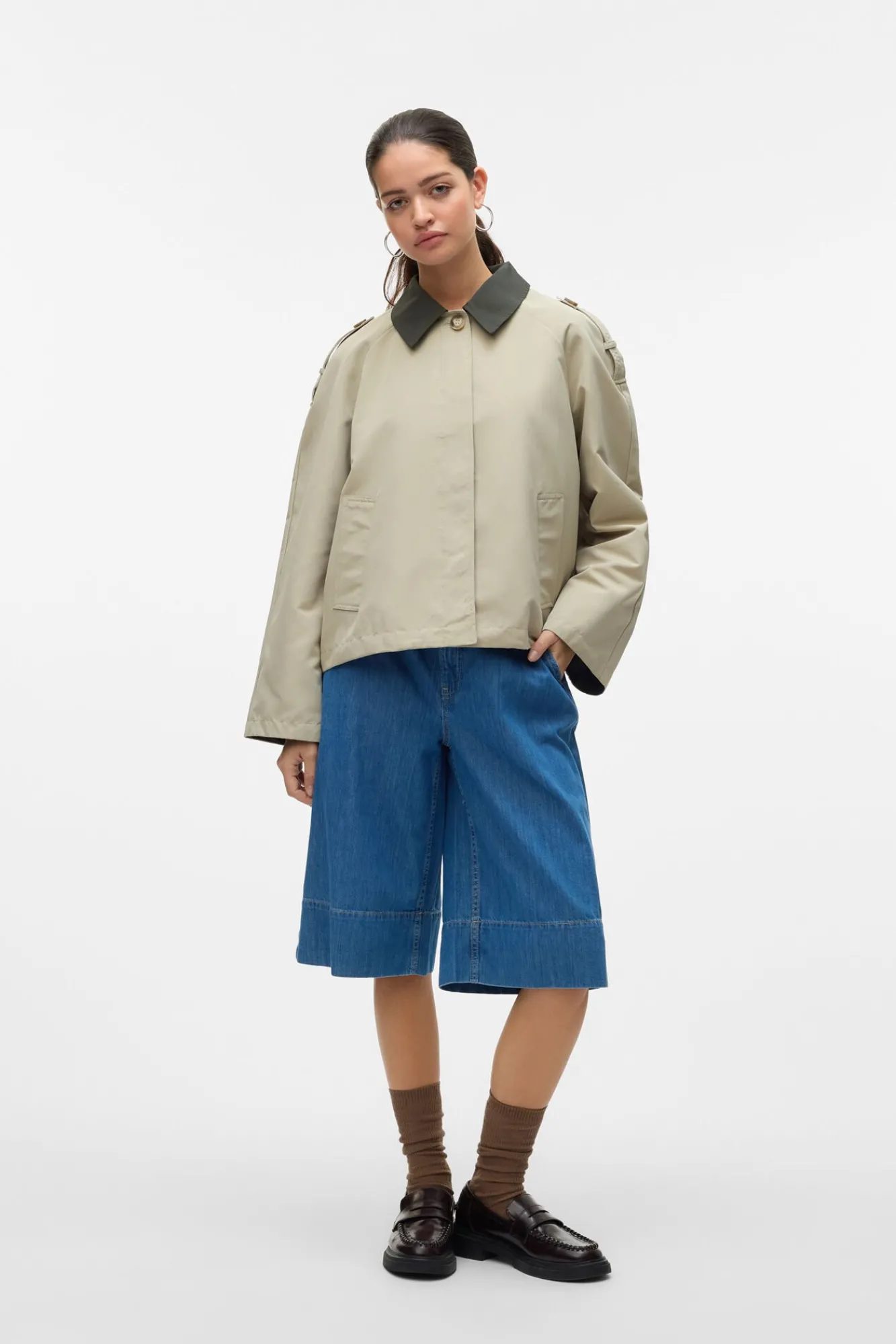 Mujer Vero Moda Chaquetas|Abrigos>Cazadora corta cuello de solapa