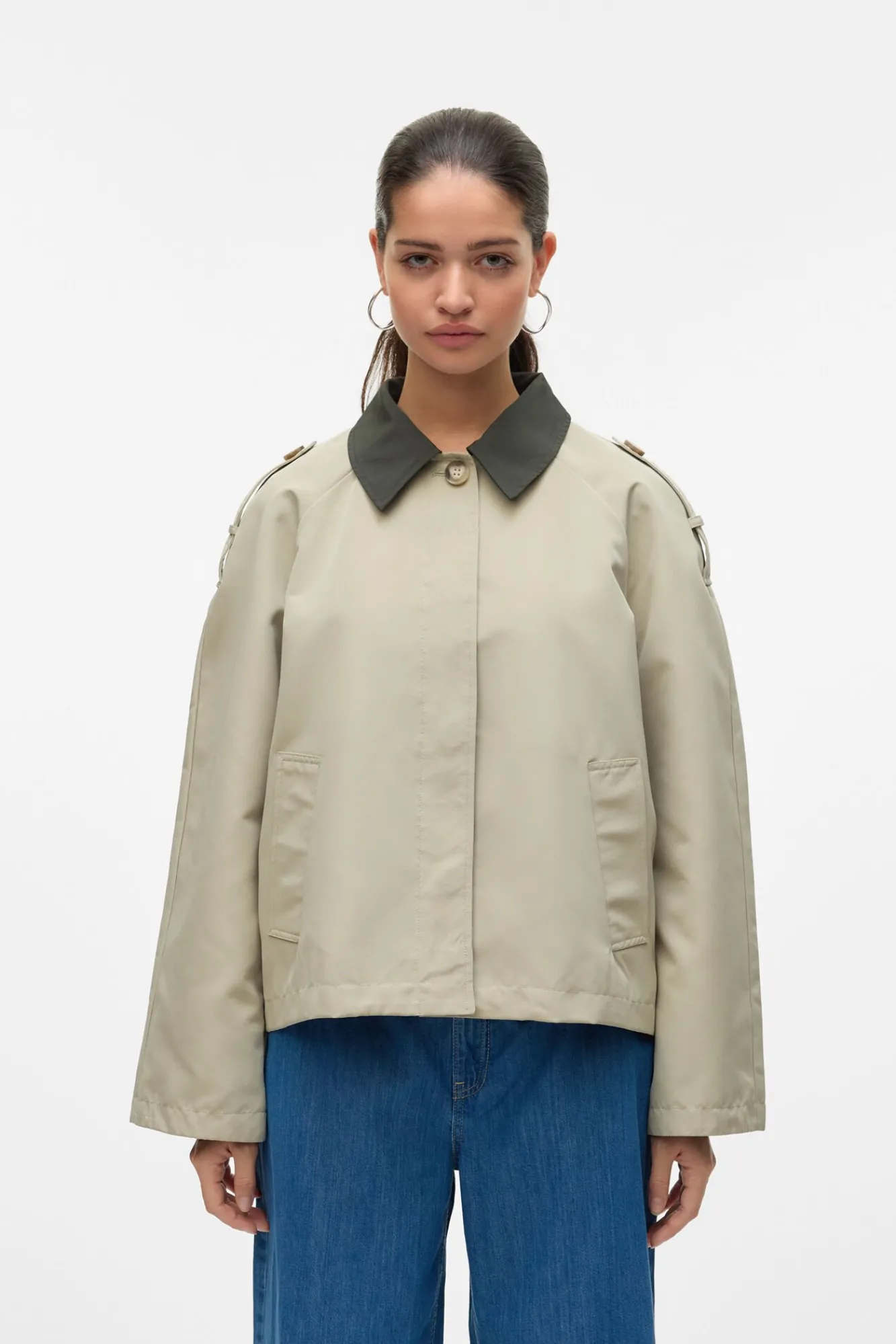 Mujer Vero Moda Chaquetas|Abrigos>Cazadora corta cuello de solapa