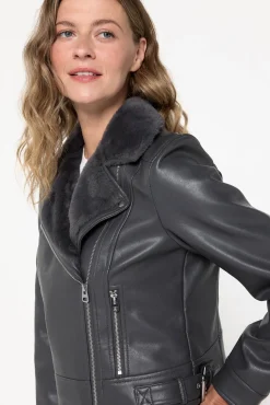Mujer Vero Moda Chaquetas>Cazadora corta efecto piel