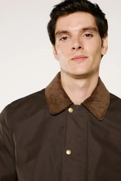 Hombre Selected Chaquetas>Cazadora cuello pana 100% algodón orgánico