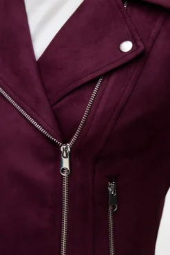 Mujer Vero Moda Chaquetas>Cazadora de ante con tachuelas