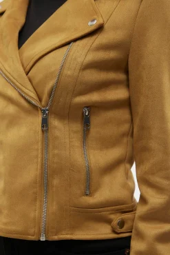 Mujer Vero Moda Chaquetas>Cazadora de ante con tachuelas