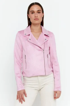 Mujer Vero Moda Chaquetas>Cazadora de ante con tachuelas