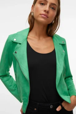 Mujer Vero Moda Chaquetas>Cazadora de ante con tachuelas
