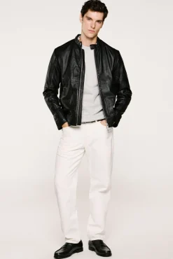 Hombre Selected Chaquetas>Cazadora de piel