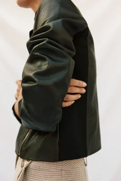 Mujer Cortefiel Chaquetas>Cazadora de piel biker